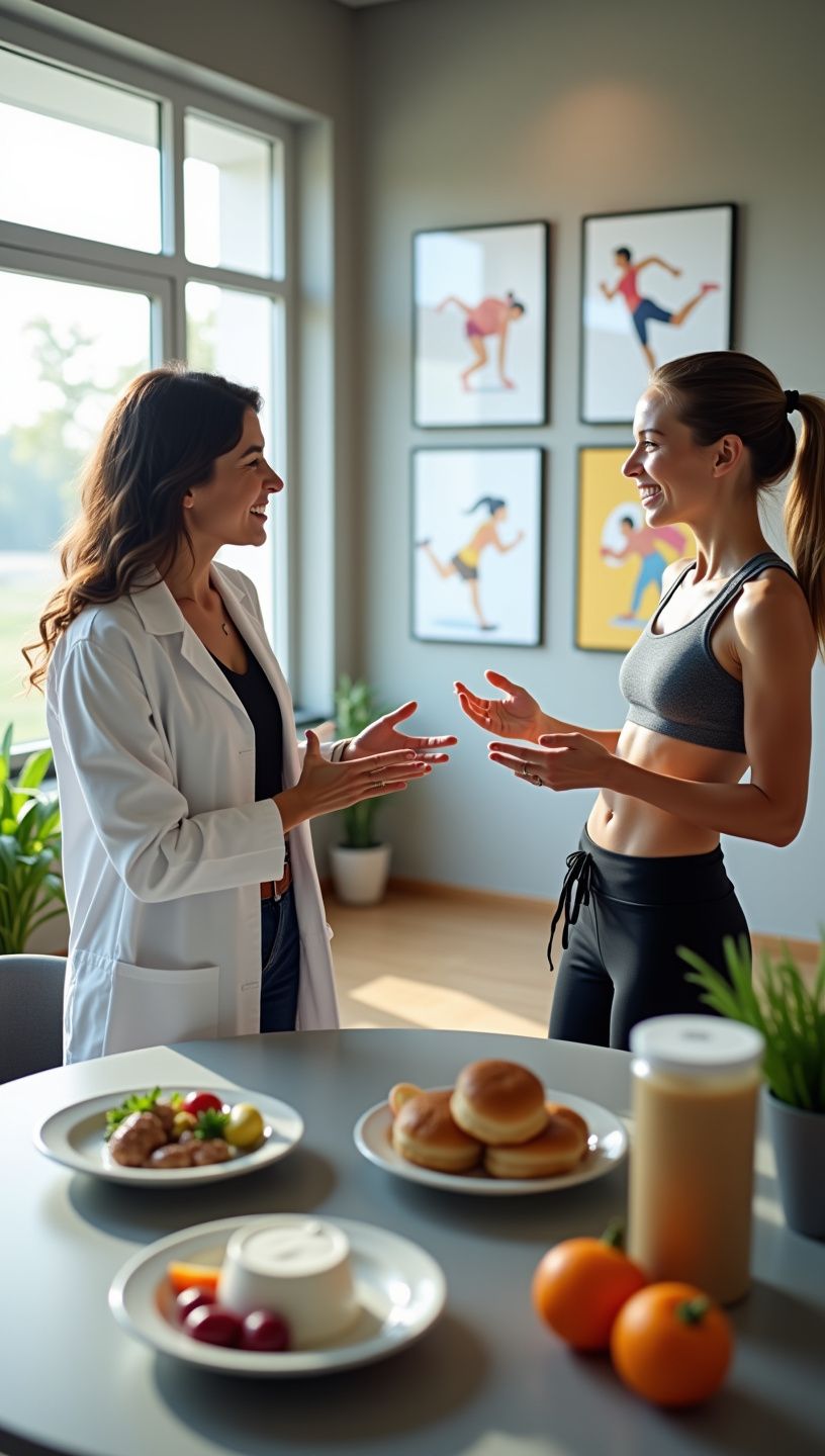 Αθλητής που προπονείται με σωστή διατροφή στο σπίτι